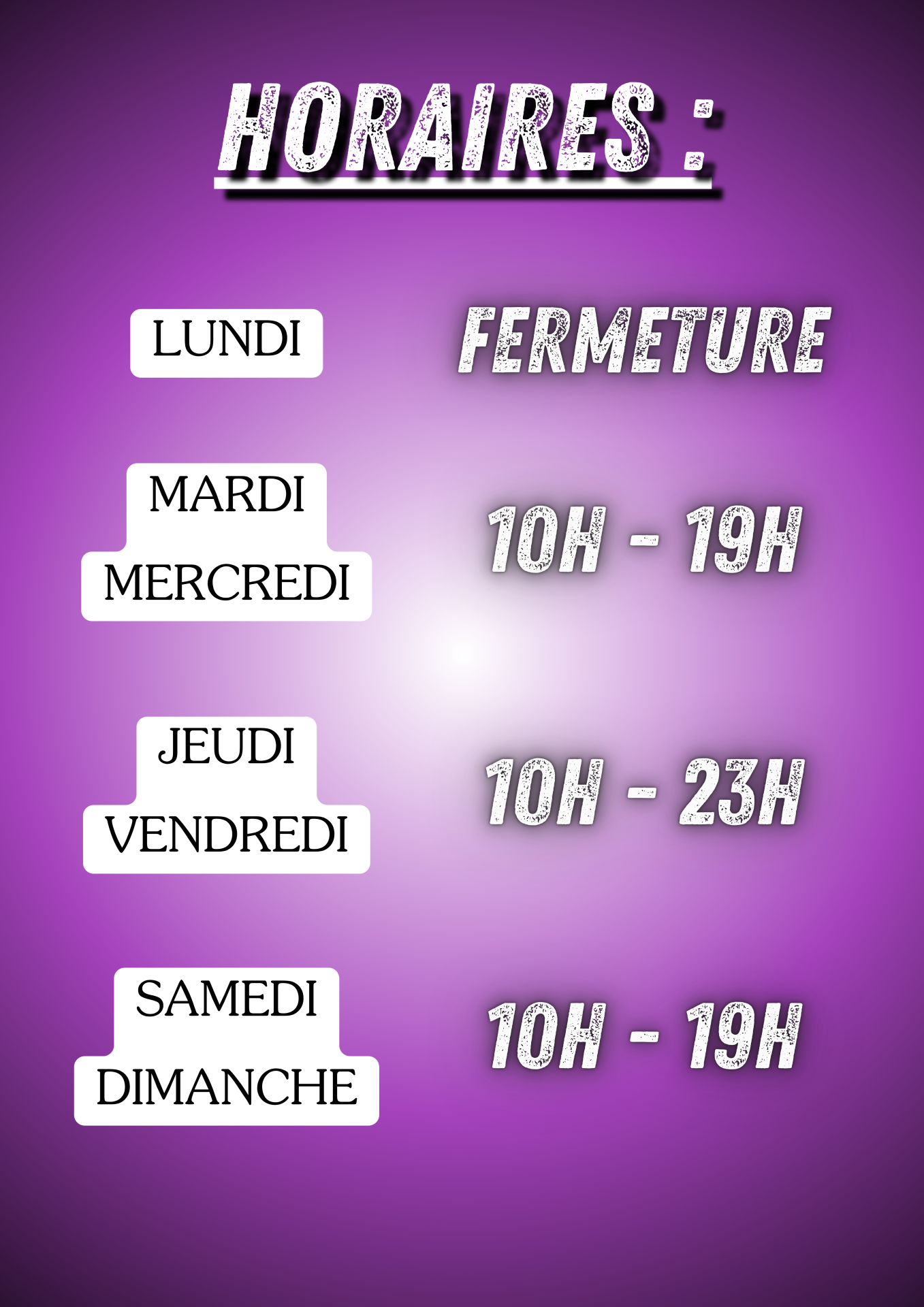 Horaires 2